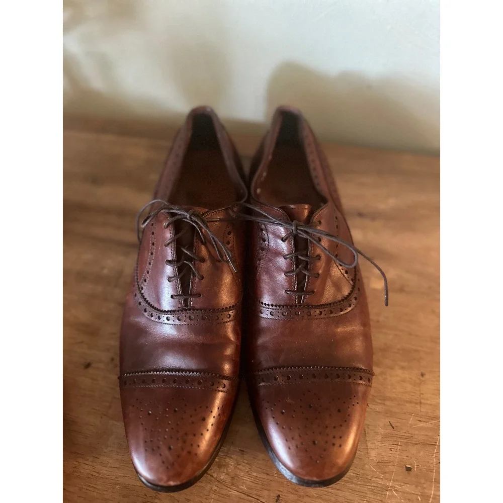 Allen Edmonds cap toe leather Oxford, men's 10M